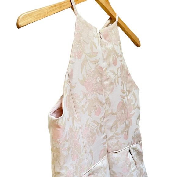 Gal Meets Glam Evelyn Sea Holly Jacquard Halter Dress - Picture 12 of 17